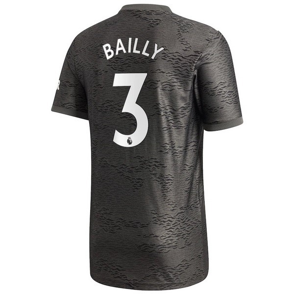 Camiseta Manchester United NO.3 Bailly 2ª Kit 2020 2021 Negro